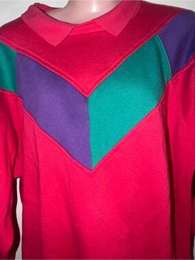 Deadstock vintage color block sweater, incredible condition.